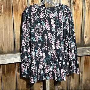 Pure Jill shirttail tee top tunic Pima cotton blend India 2X FIRM on PRICE